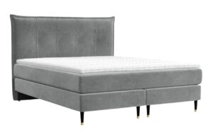 Maison de R&ecirc;ve &Scaron;ed&aacute; sametov&aacute; postel boxspring DUNA 180 x 200 cm