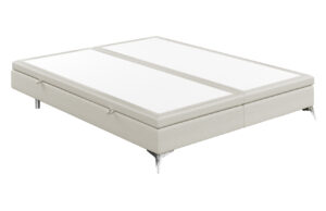 Maison de R&ecirc;ve Světle b&eacute;žov&aacute; čalouněn&aacute; dvoulůžkov&aacute; postel FIR 180 x 200 cm s &uacute;ložn&yacute;m prostorem