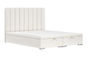 Maison de R&ecirc;ve Světle b&eacute;žov&aacute; čalouněn&aacute; dvoulůžkov&aacute; postel SWANKY 200 x 200 cm s &uacute;ložn&yacute;m prostorem