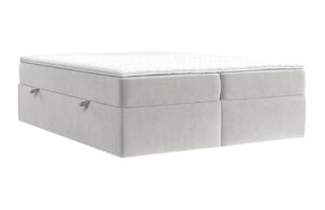 Maison de R&ecirc;ve Světle b&eacute;žov&aacute; sametov&aacute; postel boxspring ASH 200 x 200 cm