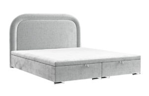 Maison de R&ecirc;ve Světle &scaron;ed&aacute; čalouněn&aacute; dvoulůžkov&aacute; postel UFFIZI 200 x 200 cm s &uacute;ložn&yacute;m prostorem