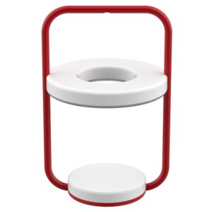 Makově červen&aacute; nab&iacute;jec&iacute; stoln&iacute; LED lampa Fermob Ulli 30 cm