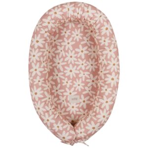 Malomi Kids Růžov&eacute; bavlněn&eacute; hn&iacute;zdečko Blush Daisies 85 cm