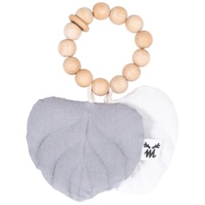 Malomi Kids &Scaron;ed&eacute; dřevěn&eacute; kous&aacute;tko Leaves