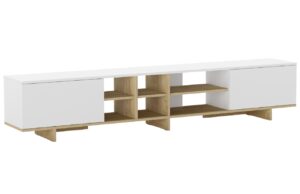 Marckeric B&iacute;l&yacute; lakovan&yacute; TV stolek Cequoia 230 x 35