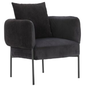 Marckeric Čern&eacute; čalouněn&eacute; křeslo Aruni