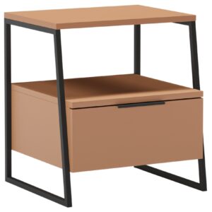 Marckeric Červen&yacute; lakovan&yacute; nočn&iacute; stolek Velia 45 x 40 cm