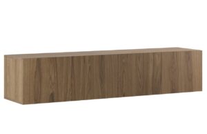 Marckeric Hněd&yacute; TV stolek Daroca 180 x 35 cm s dubov&yacute;m dekorem