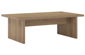 Marckeric Hněd&yacute; konferenčn&iacute; stolek Loana s dubov&yacute;m dekorem 120 x 70 cm