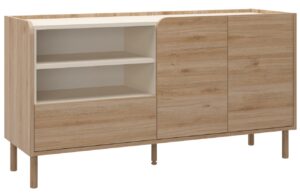 Marckeric Komoda Monza 141 x 44 cm s dřevěn&yacute;m dekorem