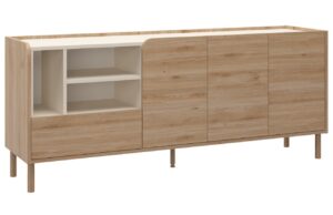 Marckeric Komoda Monza 180 x 44 cm s dřevěn&yacute;m dekorem