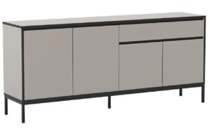 Marckeric Kr&eacute;mov&aacute; lakovan&aacute; komoda Lorenza 180 x 40 cm