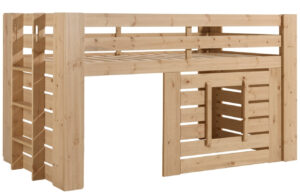 Masivn&iacute; borovicov&aacute; patrov&aacute; postel Vipack Oliver 90 x 200 cm