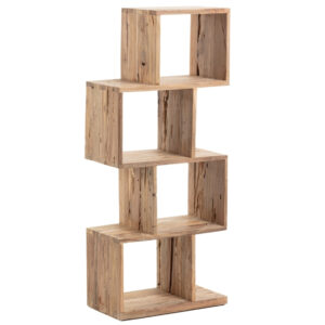 Masivn&iacute; knihovna Kave Home Aroba 132 x 55 cm