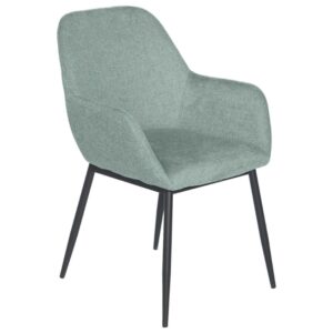 M&aacute;tově zelen&aacute; čalouněn&aacute; j&iacute;deln&iacute; židle Somcasa Isabella