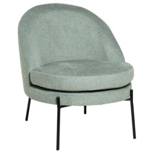 M&aacute;tově zelen&eacute; čalouněn&eacute; křeslo Somcasa Evora