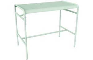 M&aacute;tově zelen&yacute; kovov&yacute; barov&yacute; stůl Fermob Luxembourg 126 x 73 cm