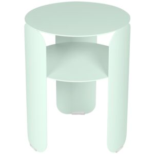 M&aacute;tově zelen&yacute; kovov&yacute; zahradn&iacute; odkl&aacute;dac&iacute; stolek Fermob Bebop 35 cm