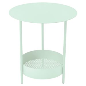 M&aacute;tově zelen&yacute; kovov&yacute; zahradn&iacute; odkl&aacute;dac&iacute; stolek Fermob Salsa 50 cm