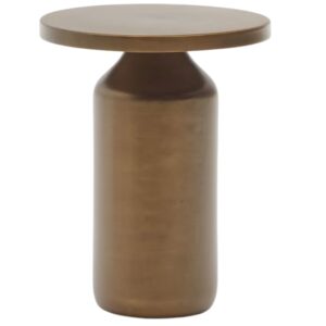 Měděn&yacute; kovov&yacute; odkl&aacute;dac&iacute; stolek Kave Home Malya 40