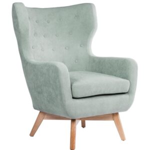 Mentolově zelen&eacute; l&aacute;tkov&eacute; křeslo Somcasa Lisboa