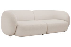 Micadoni B&eacute;žov&aacute; boucl&eacute; čtyřm&iacute;stn&aacute; pohovka Kate 243 cm