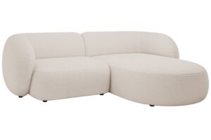 Micadoni B&eacute;žov&aacute; boucl&eacute; rohov&aacute; pohovka Kate 255 cm