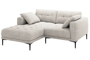 Micadoni B&eacute;žov&aacute; čalouněn&aacute; rohov&aacute; pohovka Bemy 205 cm