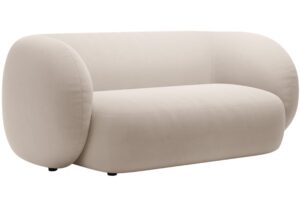 Micadoni B&eacute;žov&aacute; sametov&aacute; dvoum&iacute;stn&aacute; pohovka Kate 183 cm