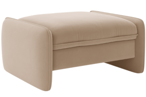 Micadoni B&eacute;žov&aacute; sametov&aacute; podnožka Georgia 95 x 70 cm