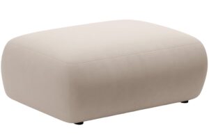 Micadoni B&eacute;žov&aacute; sametov&aacute; podnožka Kate 99 x 60 cm