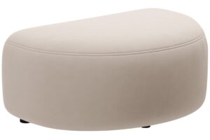 Micadoni B&eacute;žov&aacute; sametov&aacute; podnožka Kate II. 99 x 60 cm