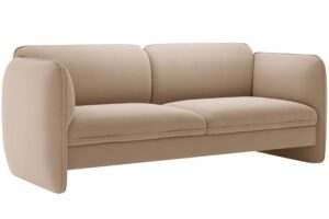 Micadoni B&eacute;žov&aacute; sametov&aacute; trojm&iacute;stn&aacute; pohovka Georgia 204 cm