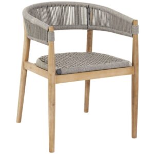 Micadoni B&eacute;žov&aacute; zahradn&iacute; židle Miara s v&yacute;pletem