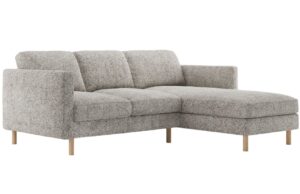 Micadoni B&eacute;žovo&scaron;ed&aacute; rohov&aacute; pohovka Eden 223 cm