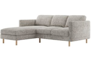 Micadoni B&eacute;žovo&scaron;ed&aacute; rohov&aacute; pohovka Eden 250 cm