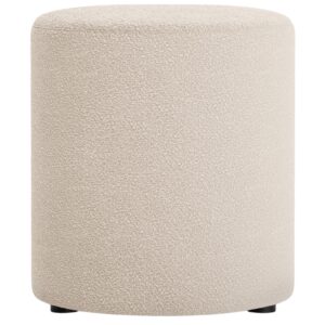 Micadoni B&eacute;žov&yacute; boucl&eacute; taburet Dia 40 cm