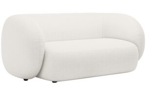 Micadoni B&iacute;l&aacute; boucl&eacute; dvoum&iacute;stn&aacute; pohovka Kate 183 cm