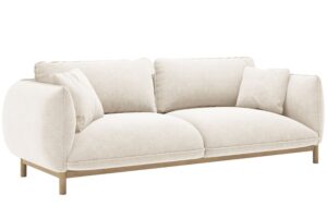 Micadoni B&iacute;l&aacute; dvoum&iacute;stn&aacute; pohovka Ada 178 cm