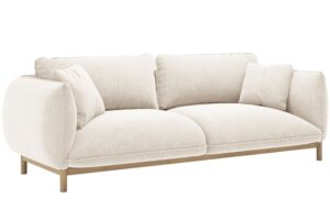 Micadoni B&iacute;l&aacute; trojm&iacute;stn&aacute; pohovka Ada 208 cm