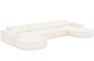 Micadoni Boucl&eacute; rohov&aacute; pohovka Jodie 364 cm