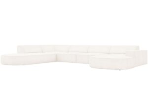 Micadoni Boucl&eacute; rohov&aacute; pohovka Jodie 364 cm