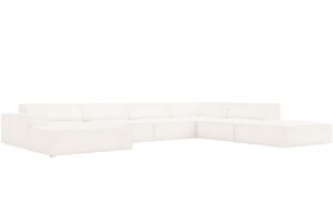 Micadoni Boucl&eacute; rohov&aacute; pohovka Jodie 364 cm