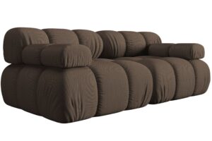 Micadoni Hněd&aacute; dvoum&iacute;stn&aacute; pohovka Bellis 188 cm