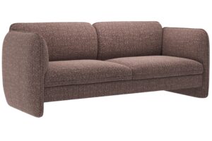 Micadoni Hněd&aacute; trojm&iacute;stn&aacute; pohovka Georgia 204 cm