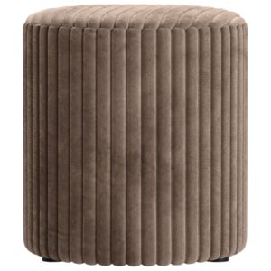 Micadoni Hněd&yacute; man&scaron;estrov&yacute; taburet Dia 40 cm