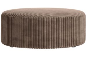 Micadoni Hněd&yacute; man&scaron;estrov&yacute; taburet Dia 90 cm