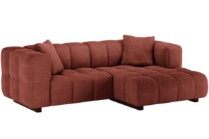 Micadoni Kor&aacute;lově červen&aacute; rozkl&aacute;dac&iacute; pohovka Puma 260 cm