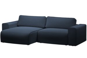 Micadoni Kr&aacute;lovsky modr&aacute; rozkl&aacute;dac&iacute; pohovka Victor 246 cm