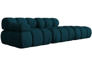 Micadoni Modr&aacute; čtyřm&iacute;stn&aacute; pohovka Bellis 282 cm